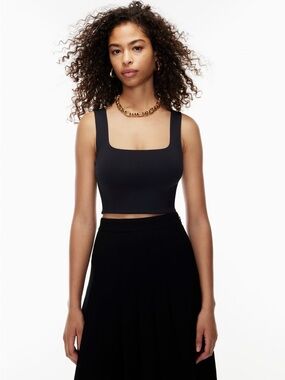 NWT - Aritzia Babaton Contour Squareneck Tank - Black - Medium